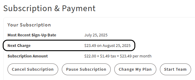 PA Subscription & Payment Next Charge Date.png