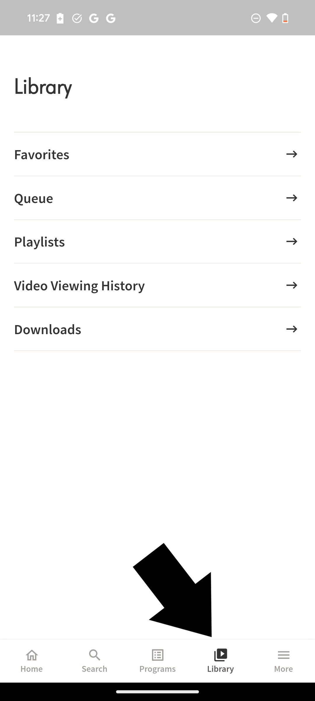 PA Andoid Library Screen Select.png
