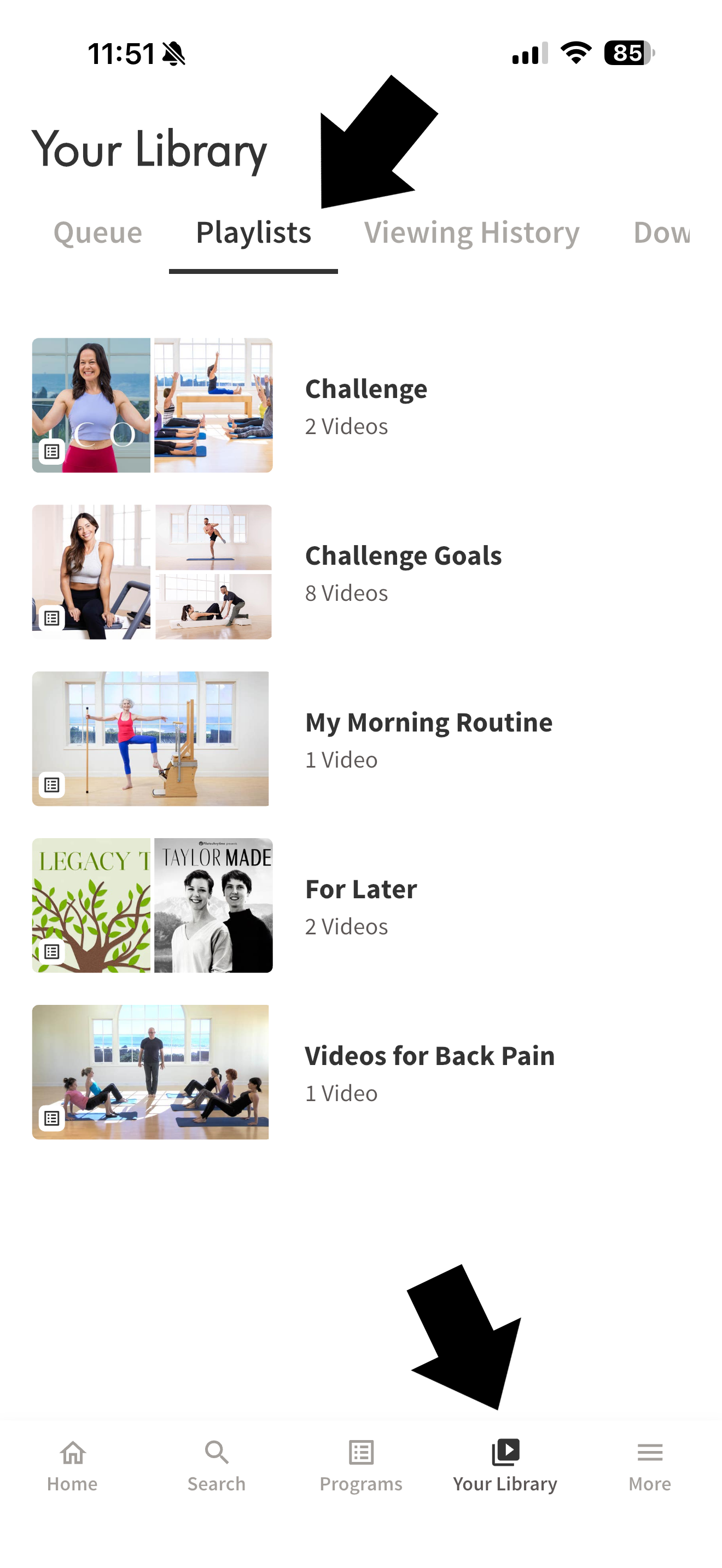 PA Library Playlists Select.png